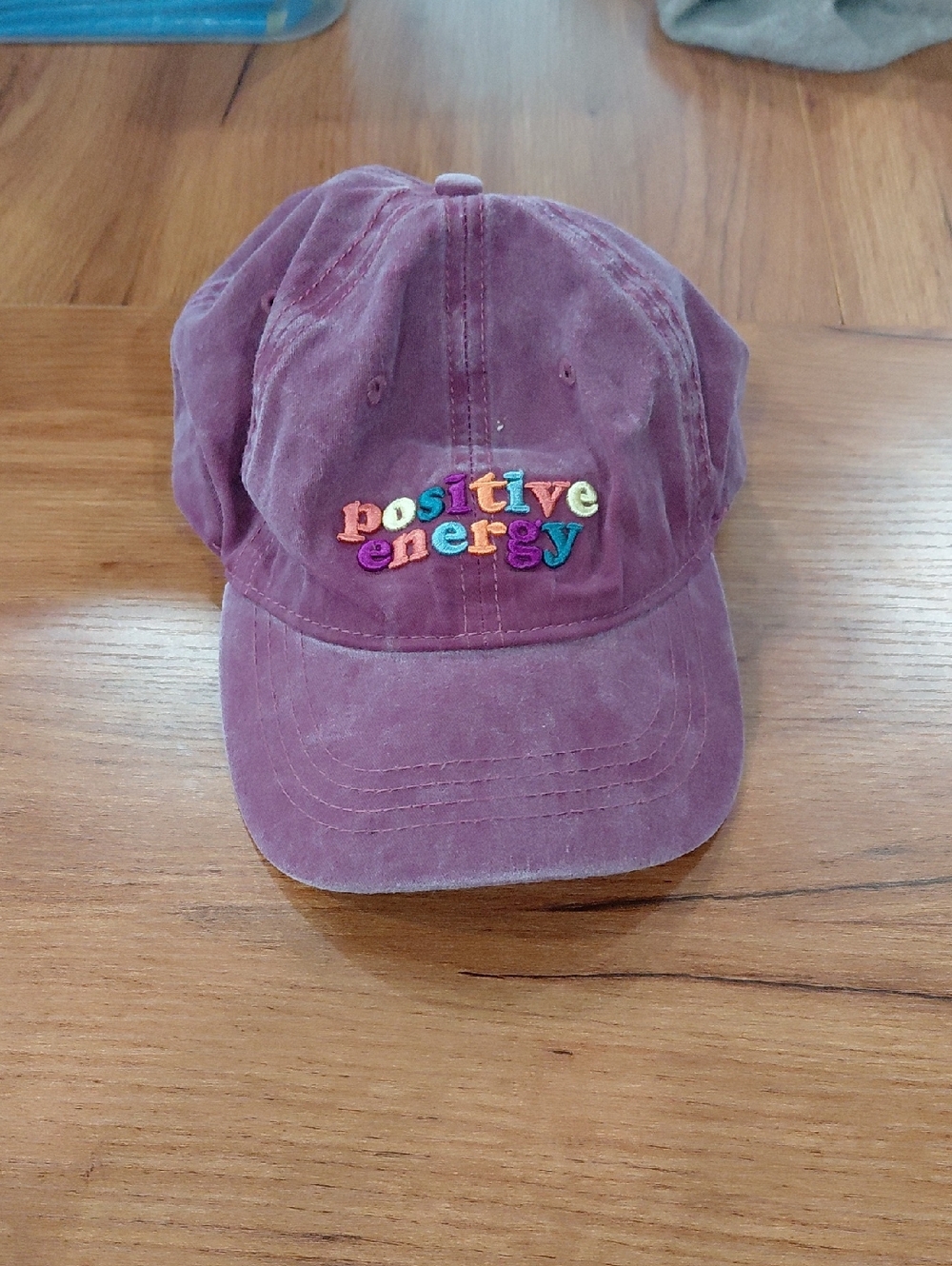 Source Unknown Plum 'Positive Energy' Embroidered Baseball Cap